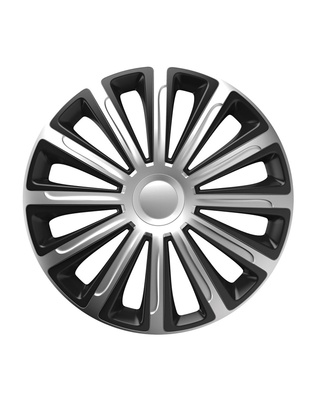Amio - ΤΑΣΙ 16 INCH HUBCAP TREND SILVER BLACK - 1 ΤΕΜ. (11703/AM)
