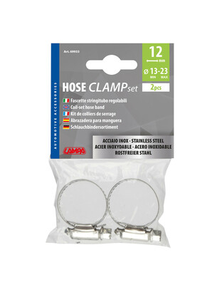ΚΟΛΙΕΔΕΣ ΣΦΙΓΚΤΗΡΕΣ ΥΨΟΥΣ 12mm & ΔΙΑΜΕΤΡΟΥ 13>23mm ΑΠΟ ΑΝΟΞΕΙΔΩΤΟ ΑΤΣΑΛΙ 2 ΤΕΜ.