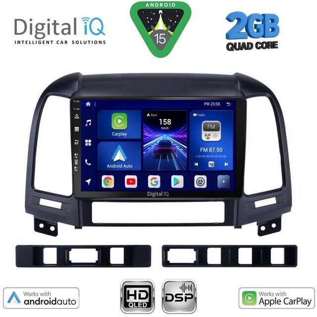 DIGITAL IQ BXC 3239_CPAA (9inc) MULTIMEDIA TABLET for HYUNDAI SANTA FE mod. 2005-2013