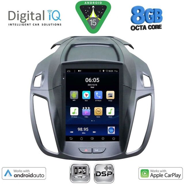 DIGITAL IQ BXF 7964_CPAA TESLA STYLE for FORD KUGA mod. 2013-2019
