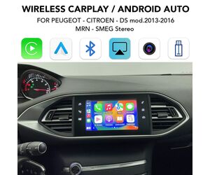 DIGITAL IQ PG 256 CPA (WIRELESS CARPLAY / ANDROID AUTO BOX with 2 CAMERA IN for  PEUGEOT - CITROEN - DS mod. 2013-2017)