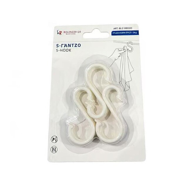 ΓΑΝΤΖΑΚΙΑ ΣΕ ΣΧΗΜΑ S 27*27*55ΜΜ 9ΤΜΧ 1KG RLG-88000