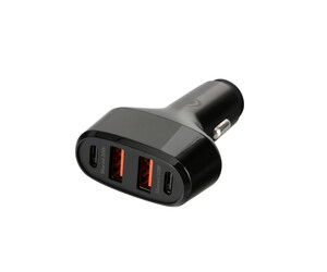 ΦΟΡΤΙΣΤΗΣ ΑΝΑΠΤΗΡΑ 12/24V MAX 50W ΜΕ 2 ΘΥΡΕΣ USB A & 2 ΘΥΡΕΣ USB C FAST CHARGE ΜΑΥΡΟΣ ROCKET 4 PRO LAMPA - 1 TEM.