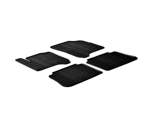 LAMPA - ΠΑΤΑΚΙΑ ΑΥΤΟΚΙΝΗΤΟΥ ΑΠΟ ΛΑΣΤΙΧΟ ΓΙΑ CITROEN C3 PICASSO 01/2009-09/2016 ΣΕ ΜΑΥΡΟ ΧΡΩΜΑ ME ΚΟΥΜΠΩΜΑΤΑ - 4 ΤΕΜ.