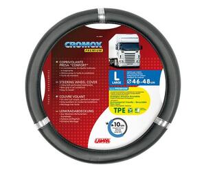ΚΑΛΥΜΜΑ ΤΙΜΟΝΙΟΥ ΦΟΡΤΗΓΟΥ CROMOX (L) 46-48cm (ΜΑΥΡΟ/ΧΡΩΜΙΟ/ΟΙΚΟΛΟΓΙΚΟ/ΑΟΣΜΟ)