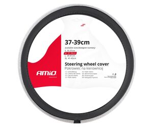 Amio - ΚΑΛΥΜΜΑ ΤΙΜΟΝΙΟΥ SWC-35 M 37-39cm ΣΕ ΜΑΥΡΟ ΧΡΩΜΑ ΜΕ ΠΕΡΙΜΕΤΡΙΚΑ STRASS - 1 ΤΕΜ. (02808/AM)