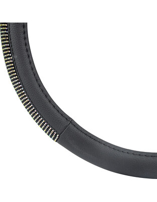 Amio - ΚΑΛΥΜΜΑ ΤΙΜΟΝΙΟΥ 37-39cm SWC-44-M ΜΑΥΡΟ ΜΕ STRASS - 1 ΤΕΜ. (02985/AM)