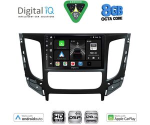 DIGITAL IQ BXF 7437_CPAA CLIMA (9inc) MULTIMEDIA TABLET for MITSUBISHI L200 mod. 2015-2019 with CLIMA