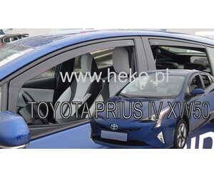 ΑΝΕΜΟΘΡΑΥΣΤΕΣ ΓΙΑ TOYOTA PRIUS 5D 2016+ ΣΕΤ ΑΥΤΟΚΙΝΗΤΟΥ ΑΠΟ ΕΥΚΑΜΠΤΟ ΦΙΜΕ ΠΛΑΣΤΙΚΟ HEKO - 4 ΤΕΜ.