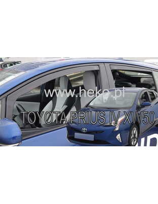 ΑΝΕΜΟΘΡΑΥΣΤΕΣ ΓΙΑ TOYOTA PRIUS 5D 2016+ ΣΕΤ ΑΥΤΟΚΙΝΗΤΟΥ ΑΠΟ ΕΥΚΑΜΠΤΟ ΦΙΜΕ ΠΛΑΣΤΙΚΟ HEKO - 4 ΤΕΜ.