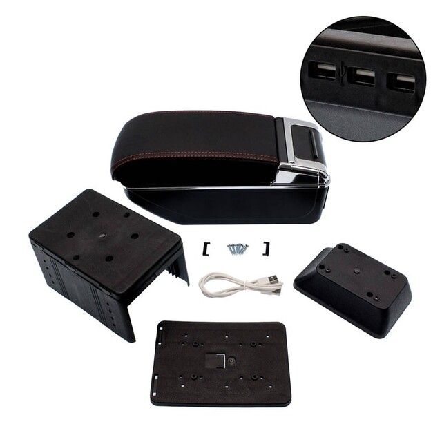 ΤΕΜΠΕΛΗΣ ΑΥΤΟΚΙΝΗΤΟΥ UNIVERSAL ΜΕ 7 ΘΥΡΕΣ USB, ΠΟΤΗΡΟΘΗΚΗ & ΤΑΣΑΚΙ 77748