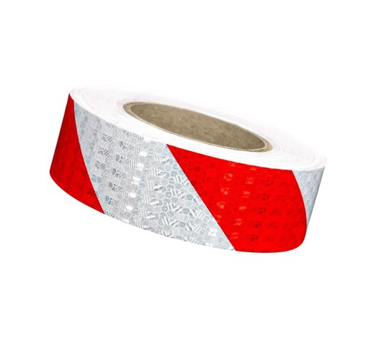 RCHANG ΑΝΑΚΛΑΣΤΙΚΗ ΤΑΙΝΙΑ ΚΟΚΚΙΝΟ-ΛΕΥΚΟ PVC 5cm*5m W15230-8