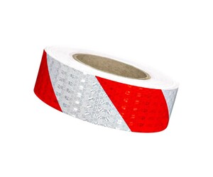 RCHANG ΑΝΑΚΛΑΣΤΙΚΗ ΤΑΙΝΙΑ ΚΟΚΚΙΝΟ-ΛΕΥΚΟ PVC 5cm*5m W15230-8