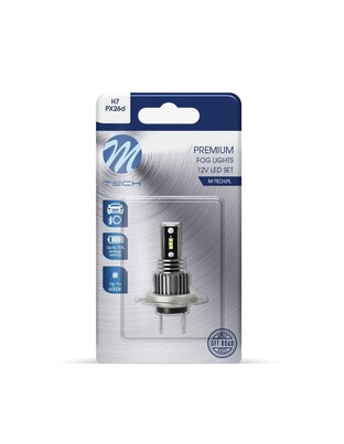H7 12V PX26d 6xSMD1616 LED 6.000K 280lm PREMIUM FOG LED  M-TECH - 1 ΤΕΜ.