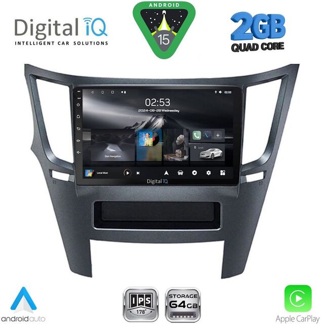 DIGITAL IQ RSD 1667_CPA (9inc) MULTIMEDIA TABLET for SUBARU LEGACY – OUTBACK mod. 2009-2014