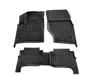 Race Axion - Πατάκια Για Volkswagen Touareg I (7L) 2002-2010 5πορτο Λάστιχο Σκαφάκια Προστατευτικά Με Κουμπώματα για Επιβατικά Αυτοκίνητα - 5 τεμ. (5024325/ST)