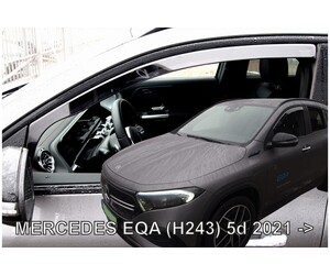 ΑΝΕΜΟΘΡΑΥΣΤΕΣ ΓΙΑ MERCEDES EQA H243 5D 2021+  ΖΕΥΓΑΡΙ ΑΠΟ ΕΥΚΑΜΠΤΟ ΦΙΜΕ ΠΛΑΣΤΙΚΟ HEKO - 2 ΤΕΜ.