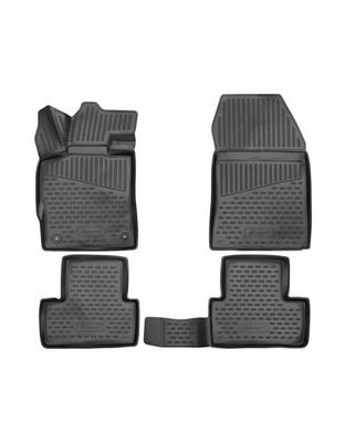 ΠΑΤΑΚΙΑ ΣΕ ΣΚΑΦΗ TPE ΛΑΣΤΙΧΟ ΓΙΑ FORD RANGER T6.2(P703) 2022+ ΔΕΞΙΟΤΙΜΟΝΟ (RHD)  ΣΕ ΜΑΥΡΟ ΧΡΩΜΑ NOVLINE - 3 ΤΕΜ