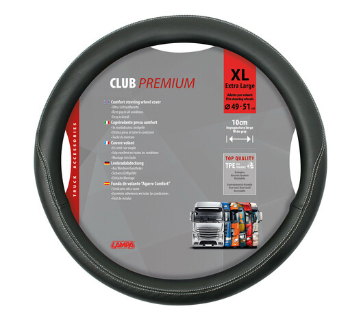 ΚΑΛΥΜΜΑ ΤΙΜΟΝΙΟΥ ΦΟΡΤΗΓΟΥ CLUB 49/51cm (XL) ΜΑΥΡΟ ΟΙΚΟΛΟΓΙΚΟ ΚΑΙ ΑΟΣΜΟ