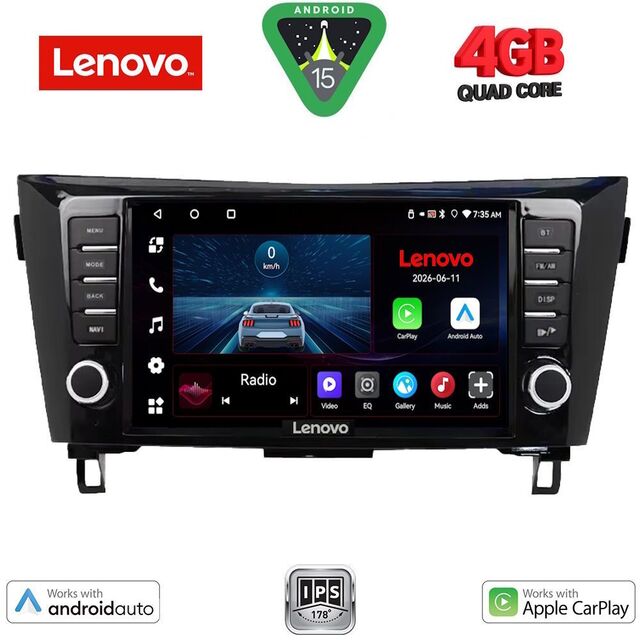 LENOVO LVE 8467_CPAA (9inc) MULTIMEDIA TABLET for NISSAN QASHQAI - XTRAIL mod. 2014-2021