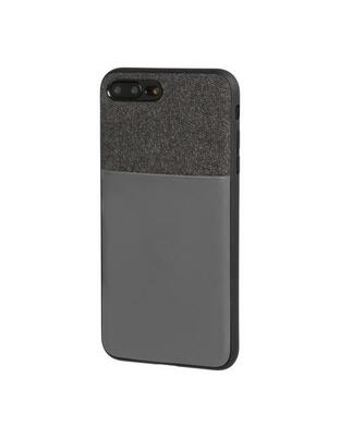 APPLE iPHONE 7 ΚΑΙ 8 ΘΗΚΗ ΚΙΝΗΤΟΥ DUO POCKET ΜΑΥΡΟ-ΓΚΡΙ ΜΑΓΝΗΤΙΚΗ SILVER LINE