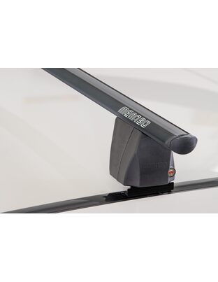 ΜΠΑΡΕΣ ΟΡΟΦΗΣ ΑΛΟΥΜΙΝΙΟΥ DELTA M BLACK 123 cm ROOF RACK ΣΕΤ ΣΕ ΜΑΥΡΟ ΧΡΩΜΑ ΜΕ ΠΡΟΣΤΑΤΕΥΤΙΚΑ ΚΑΠΑΚΙΑ ΑΚΡΩΝ ΓΙΑ ΑΠΛΗ ΟΡΟΦΗ MENABO - 2 ΤΕΜ.