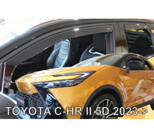 ΑΝΕΜΟΘΡΑΥΣΤΕΣ ΓΙΑ TOYOTA C-HR 5D 2023+ ΖΕΥΓΑΡΙ ΑΠΟ ΕΥΚΑΜΠΤΟ ΦΙΜΕ ΠΛΑΣΤΙΚΟ HEKO - 2 ΤΕΜ