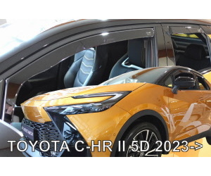 ΑΝΕΜΟΘΡΑΥΣΤΕΣ ΓΙΑ TOYOTA C-HR 5D 2023+ ΖΕΥΓΑΡΙ ΑΠΟ ΕΥΚΑΜΠΤΟ ΦΙΜΕ ΠΛΑΣΤΙΚΟ HEKO - 2 ΤΕΜ