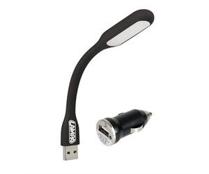 ΠΛΑΦΟΝΙΕΡΑ ΑΝΑΓΝΩΣΗΣ 2 ΣΕ 1 COB LED & ΦΟΡΤΙΣΤΗΣ USB 12/24V - 1000mA (ΜΑΥΡΗ/ΕΥΚΑΜΠΤΗ)