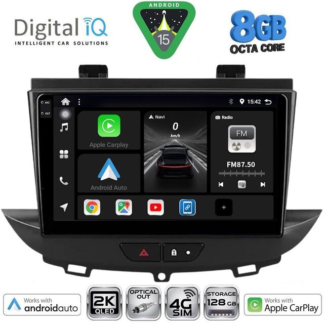 DIGITAL IQ BXK 20490_CPAA (9inc) MULTIMEDIA TABLET for OPEL CROSSLAND – GRANDLAND mod. 2017-2025