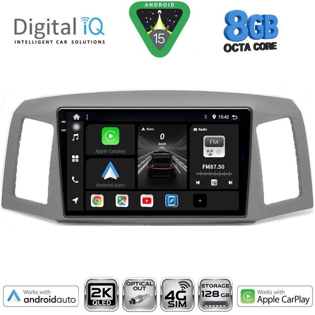 DIGITAL IQ BXK 20281_CPAA (10inc) MULTIMEDIA TABLET for JEEP GRAND CHEROKEE mod. 2005-2007