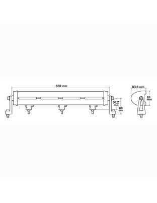 ΠΡΟΒΟΛΕΑΣ PLUTON 10-30V 72LED+NEON 120W 10.800lm 2 ΧΡΗΣΕΩΝ (ΚΑΡΦΙ ΚΑΙ ΘΕΣΕΩΣ NEON) 559x81x83,6mm 1ΤΕΜ.