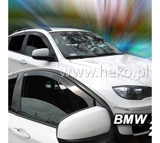 ΑΝΕΜΟΘΡΑΥΣΤΕΣ ΓΙΑ BMW X6 E71 5D 2008-2014 ΖΕΥΓΑΡΙ ΑΠΟ ΕΥΚΑΜΠΤΟ ΦΙΜΕ ΠΛΑΣΤΙΚΟ HEKO - 2 ΤΕΜ.