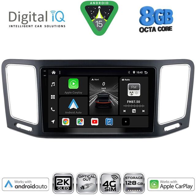 DIGITAL IQ BXK 20790_CPAA (9inc) MULTIMEDIA TABLET for VW SHARAN mod. 2011-2023