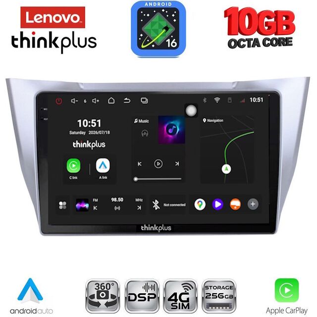 LENOVO LTM 11345SL_CPA (10inc) MULTIMEDIA TABLET for LEXUS RX 300 – 400 mod. 2003-2008