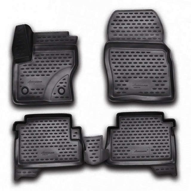 ΠΑΤΑΚΙΑ ΣΕ ΣΚΑΦΗ TPE ΛΑΣΤΙΧΟ ΓΙΑ FORD KUGA 5D 03/2013-10/2016  ΣΕ ΑΝΘΡΑΚΙ ΣΚΟΥΡΟ ΓΚΡΙ ΧΡΩΜΑ NOVLINE - 4 ΤΕΜ.