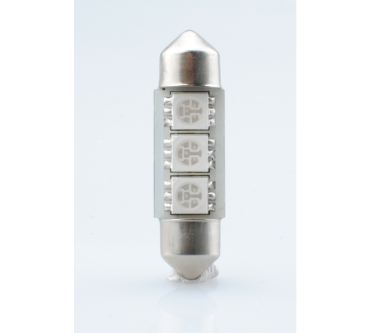 ΛΑΜΠΑΚΙΑ ΠΛΑΦΟΝΙΕΡΑΣ C5W/C10W 12V 0,72W SV8,5 36mm CAN-BUS LED 3xSMD5050 PREMIUM ΜΠΛΕ BLISTER 2ΤΕΜ