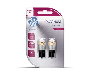 ΛΑΜΠΑΚΙΑ T10 W5W 12V W2,1x9,5d 5x2835SMD LED ΛΕΥΚΟ (ΚΑΡΦΩΤΟ) PLATINIUM BLISTER M-TECH - 2 ΤΕΜ