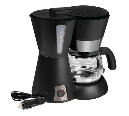 ΚΑΦΕΤΙΕΡΑ ΦΙΛΤΡΟΥ ΓΙΑ ΓΑΛΛΙΚΟ ΚΑΦΕ ARABICA 24V 300W 95CM ΜΕ ΔΟΣΟΜΕΤΡΗΤΗ 4/6 ΚΟΥΠΕΣ 0.65LT ΜΑΥΡΗ/INOX