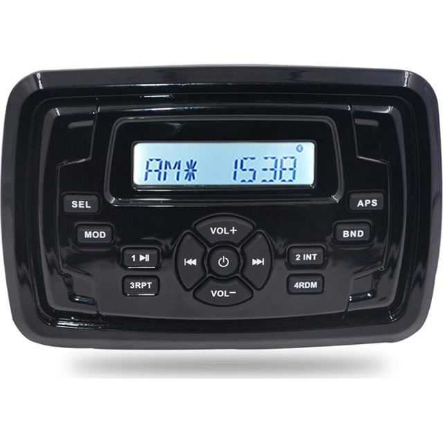 HASDA MP3 PLAYER 155X105mm - 12V - 4X45W ΜΕ ΡΑΔΙΟΦΩΝΟ/USB/BLUETOOTH (ΑΔΙΑΒΡΟΧΟ/ΜΑΥΡΟ)