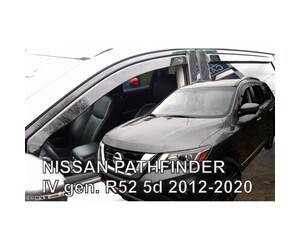 ΑΝΕΜΟΘΡΑΥΣΤΕΣ ΓΙΑ NISSAN PATHFINDER IV R52 5D 2012-2020 ?ΖΕΥΓΑΡΙ ΑΠΟ ΕΥΚΑΜΠΤΟ ΦΙΜΕ ΠΛΑΣΤΙΚΟ HEKO - 2 ΤΕΜ.