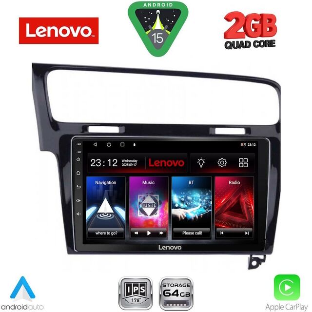 LENOVO LVD 2747BL_CPA (10inc) MULTIMEDIA TABLET for VW GOLF 7 mod. 2013-2020