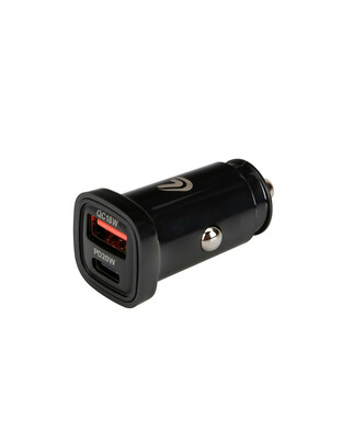 Lampa Φορτιστής Αναπτήρα με 2 Θύρες USB (Type-A + Type-C) 12/24V 18W Ultra Fast Charger - 1 τεμ. (L3871.8/T)