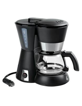 ΚΑΦΕΤΙΕΡΑ ΦΙΛΤΡΟΥ ΓΙΑ ΓΑΛΛΙΚΟ ΚΑΦΕ ARABICA 24V 300W 95CM ΜΕ ΔΟΣΟΜΕΤΡΗΤΗ 4/6 ΚΟΥΠΕΣ 0.65LT ΜΑΥΡΗ/INOX