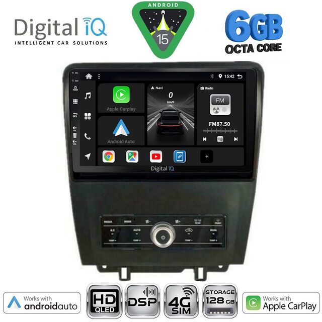 DIGITAL IQ BXF 17165_CPAA (10inc) MULTIMEDIA TABLET for FORD MUSTANG mod. 2010-2015