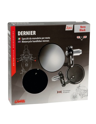ΚΑΘΡΕΠΤΕΣ ΣΕ ΘΕΣΗ ΑΝΤΙΒΑΡΟΥ ΜΟΤΟ DERNIER 80mm 13-18mm ΜΑΥΡΟΙ -2 ΤΕΜ.
