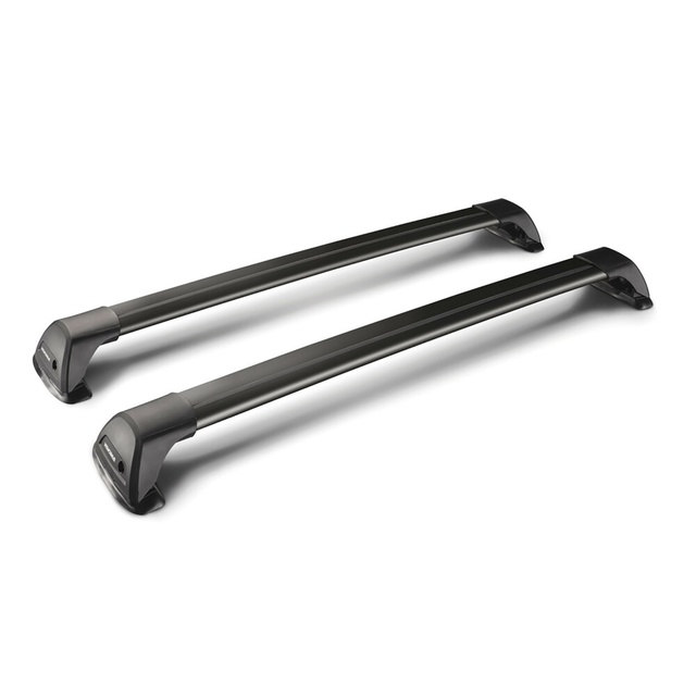 ΜΠΑΡΕΣ ΟΡΟΦΗΣ ΑΛΟΥΜΙΝΙΟΥ ΜΑΥΡΗ YAKIMA FLUSH BAR STANDARD 115cm ΜΕ ΚΛΕΙΔΙ - 2 TEM.