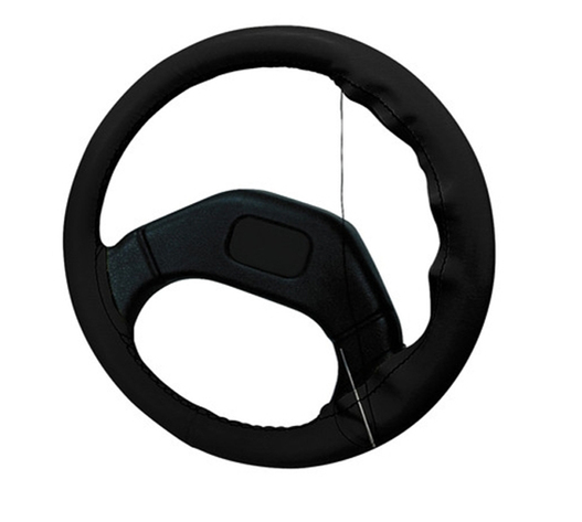 Lampa Κάλυμμα Τιμονιού Αυτοκινήτου Standard Leather Top Grip Δετό 37-39εκ. Άοσμο Γνήσιο Δέρμα ενιαίο Μαύρο 1-τεμ. (L3301.1)