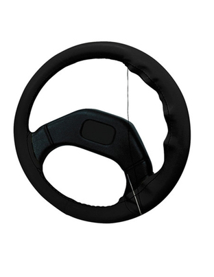 Lampa Κάλυμμα Τιμονιού Αυτοκινήτου Standard Leather Top Grip Δετό 37-39εκ. Άοσμο Γνήσιο Δέρμα ενιαίο Μαύρο 1-τεμ. (L3301.1)