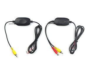 Amio - ΚΑΛΩΔΙΟ ΣΥΝΔΕΣΗΣ RCA ΜΕ ΠΟΜΠΟ & ΔΕΚΤΗ 12V 2.4Ghz (ΓΙΑ ΑΣΥΡΜΑΤΗ ΣΥΝΔΕΣΗ ΚΑΜΕΡΑΣ & ΟΘΟΝΗΣ) - 1 τεμ. (02486/AM)